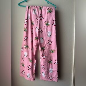 Comfy light pink Christmas pajamas